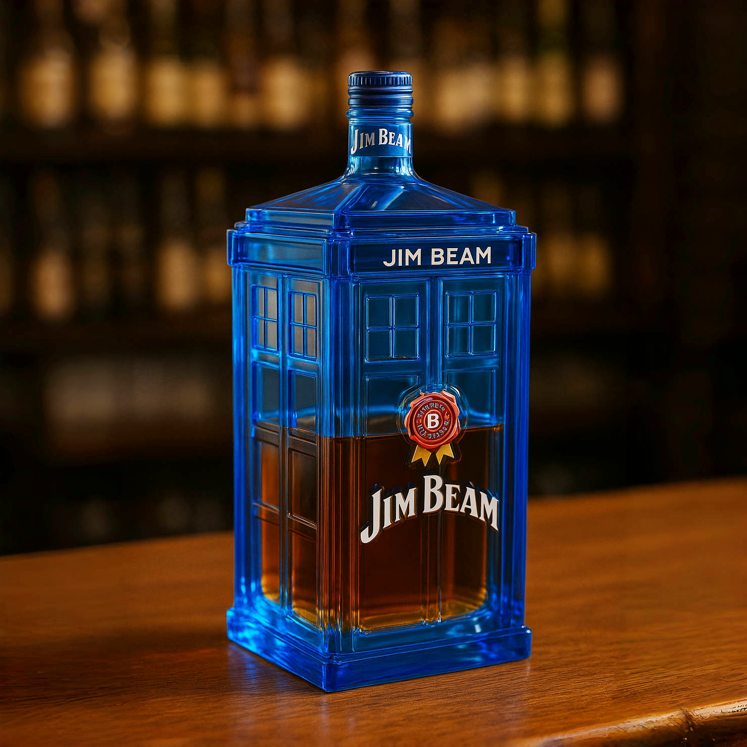 TARDIS Whiskey Bottle