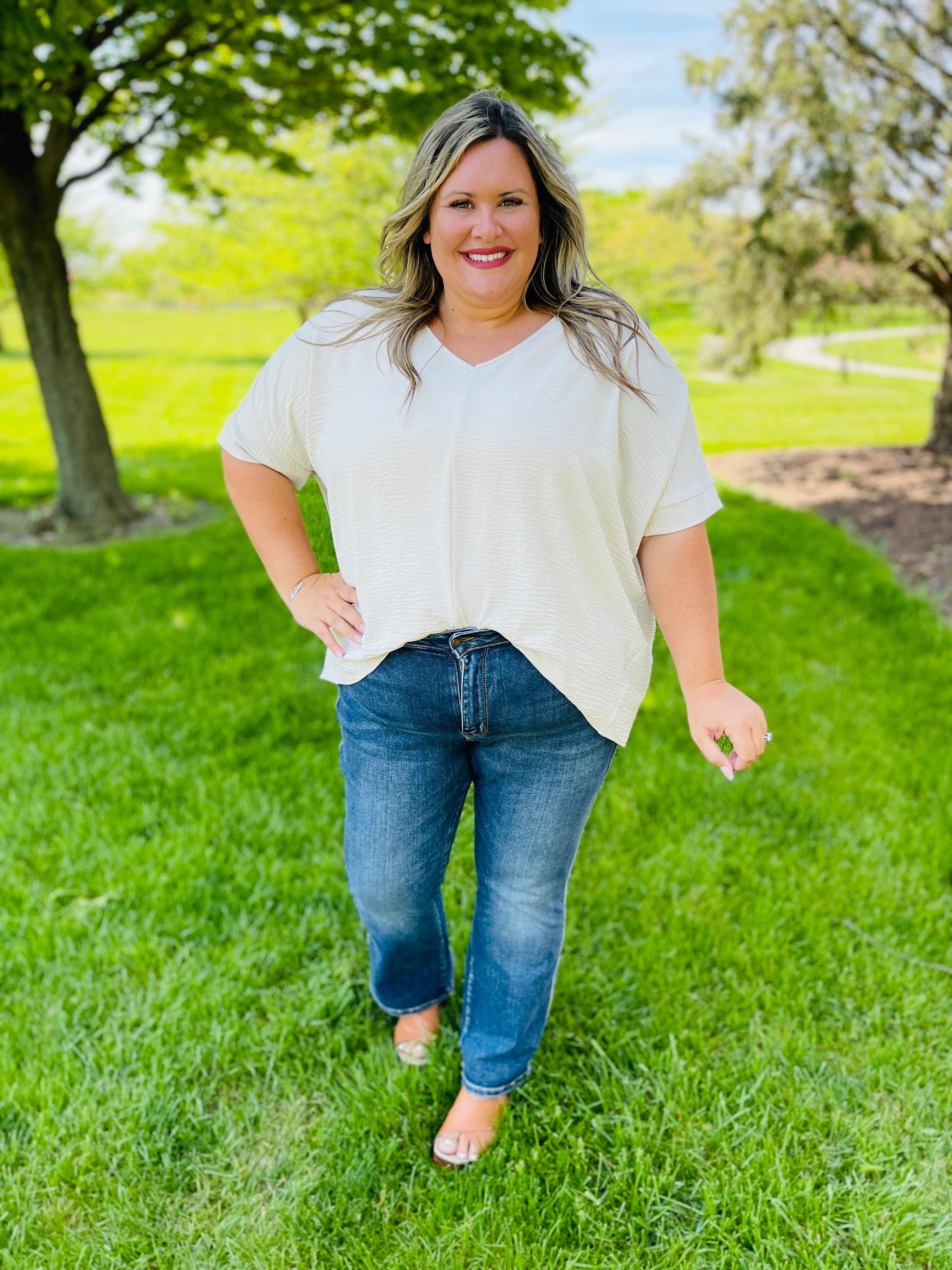 REG/CURVY Can't Compete Midrise Bootcut Jeans