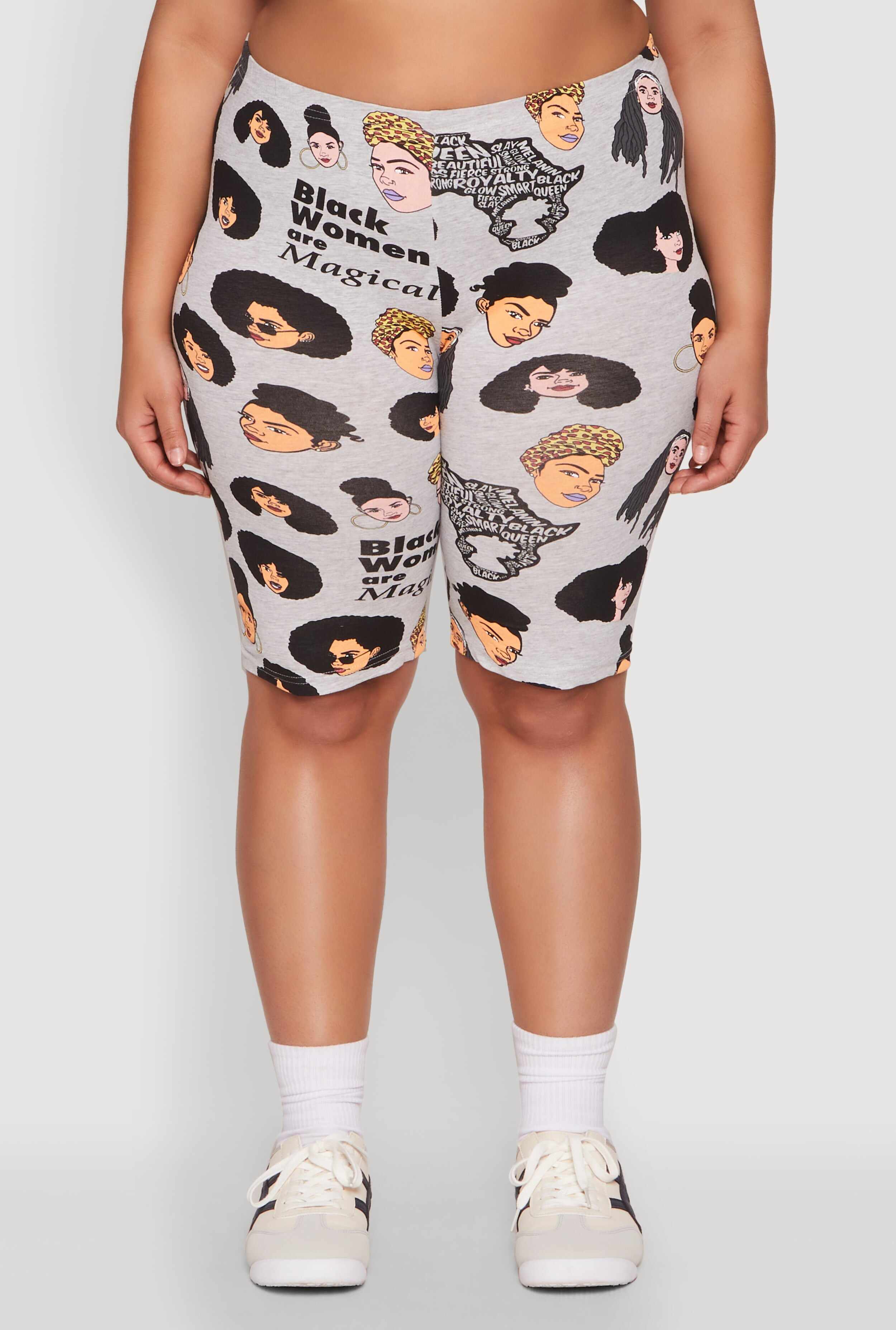 Plus Size Black Women Are Magical Biker Shorts