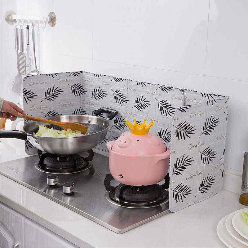 Aluminum Foldable Kitchen Gas Stove Baffle Plate