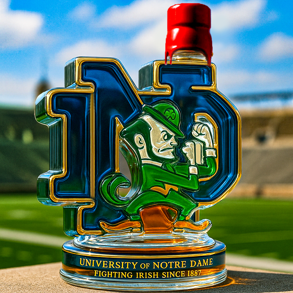Notre Dame Fighting Irish Whiskey Bottle