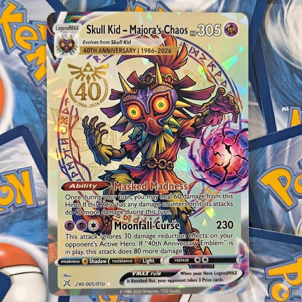The Legend of Zelda 40th Anniversary TCG Cards