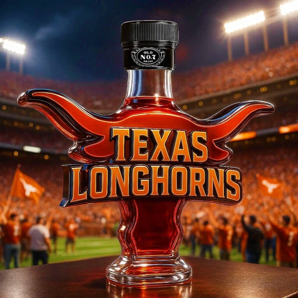 Texas Longhorns Whiskey Bottle