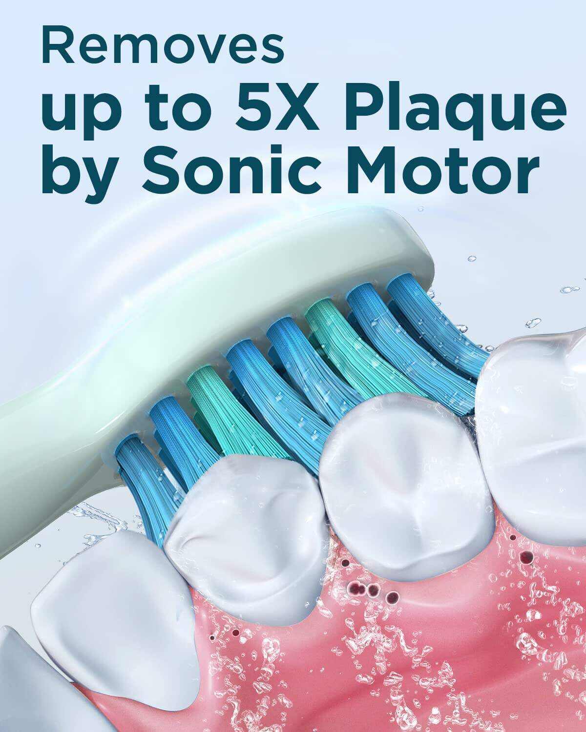 Sonic Electric Toothbrush for Adults - Rechargeable Electric Toothbrushes with 8 Brush Heads, & Travel Case,Teeth Whitening , Power Electric Toothbrush with Holder, Once Charge for 120 Days - H8 Pink