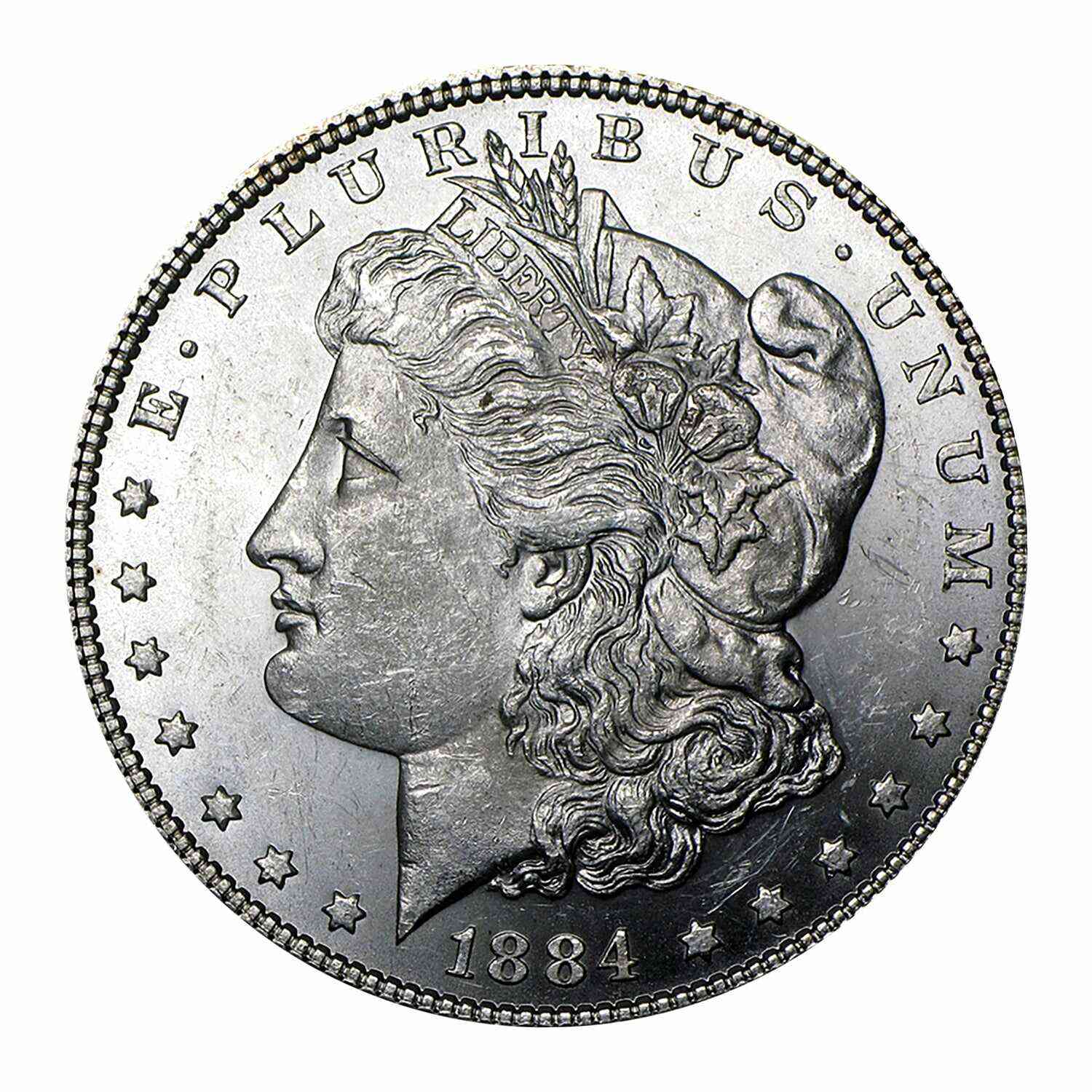 1884 P Morgan Commemorative Silver Dollar Brilliant Uncirculated (BU)