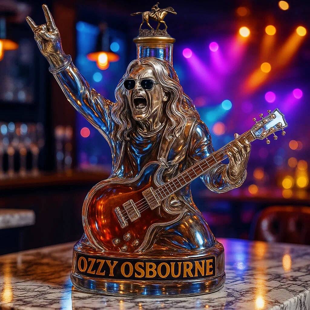 Ozzy Osbourne Final Tour Memorial Whiskey Bottle