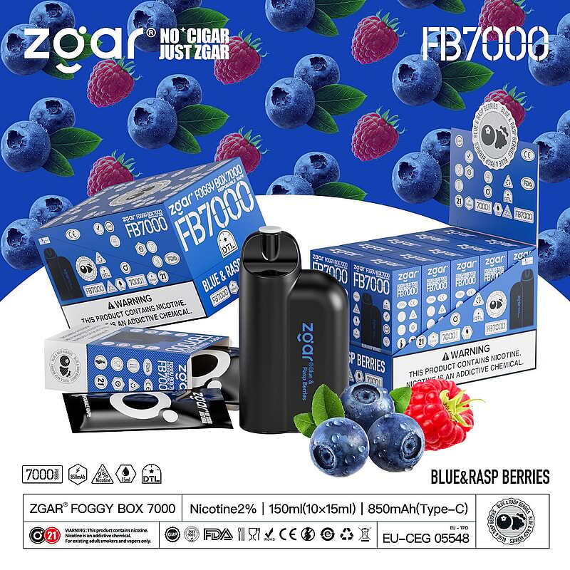 ZGAR FOGGY BOX 7000 Puffs 2% Nicotine Rechargeable Disposable Pod