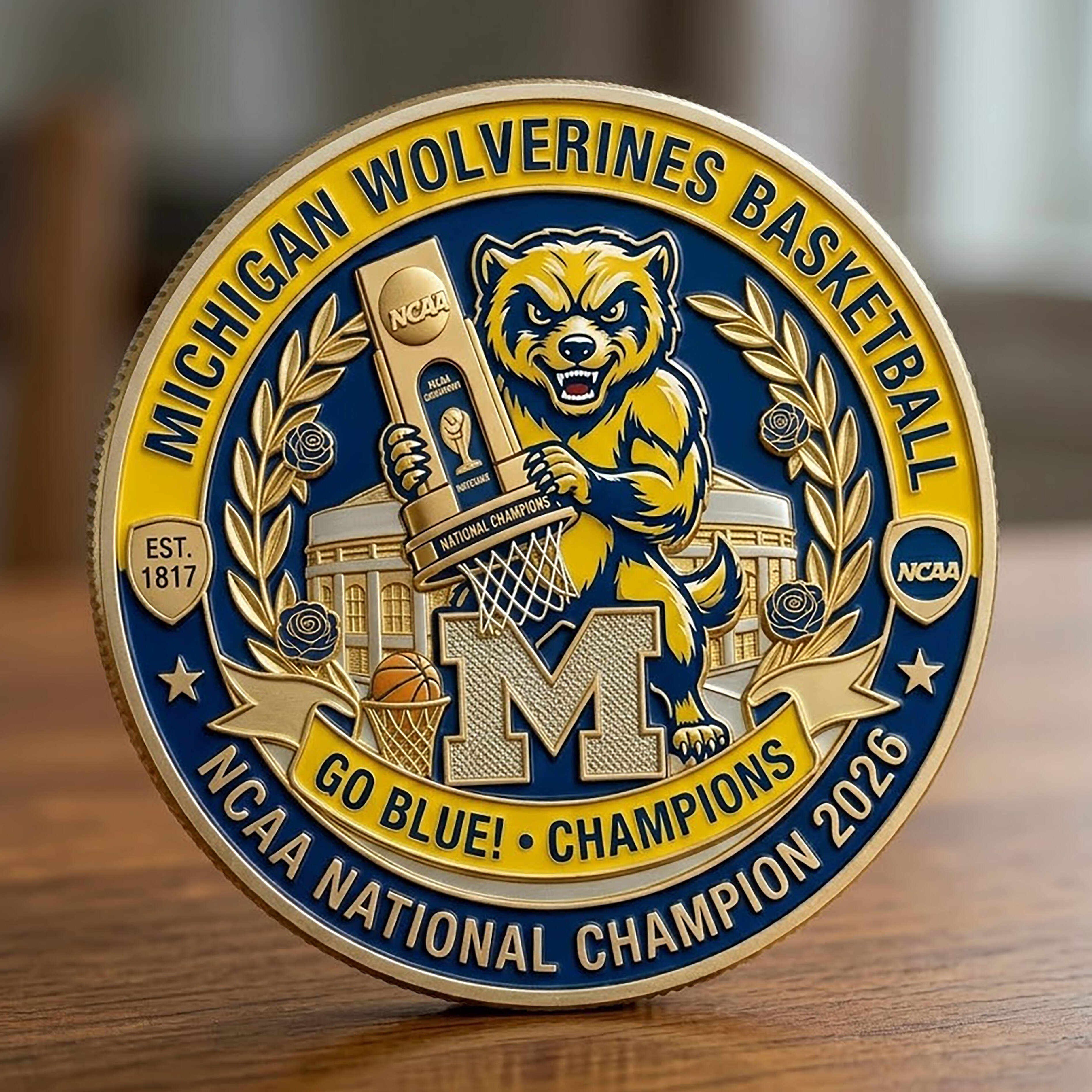 Michigan Wolverines 2026 NCAA National Championship Coin