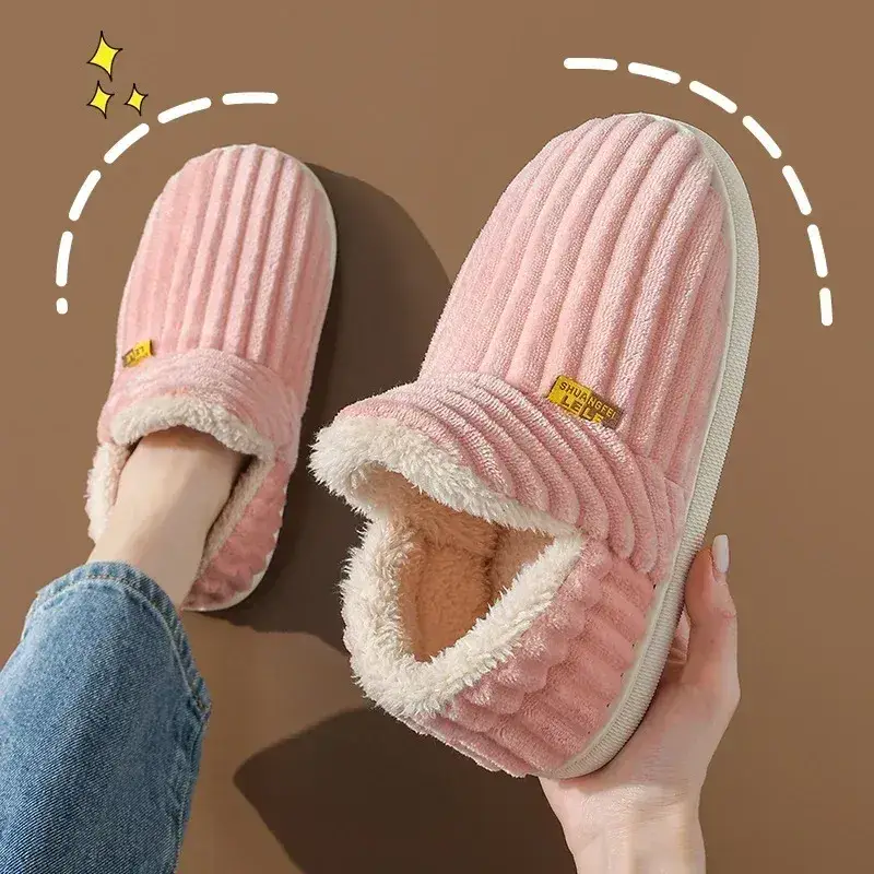 New Fur Slippers For Women Men Winter Furry Fashion Warm Ankles Plush Cozy Slides