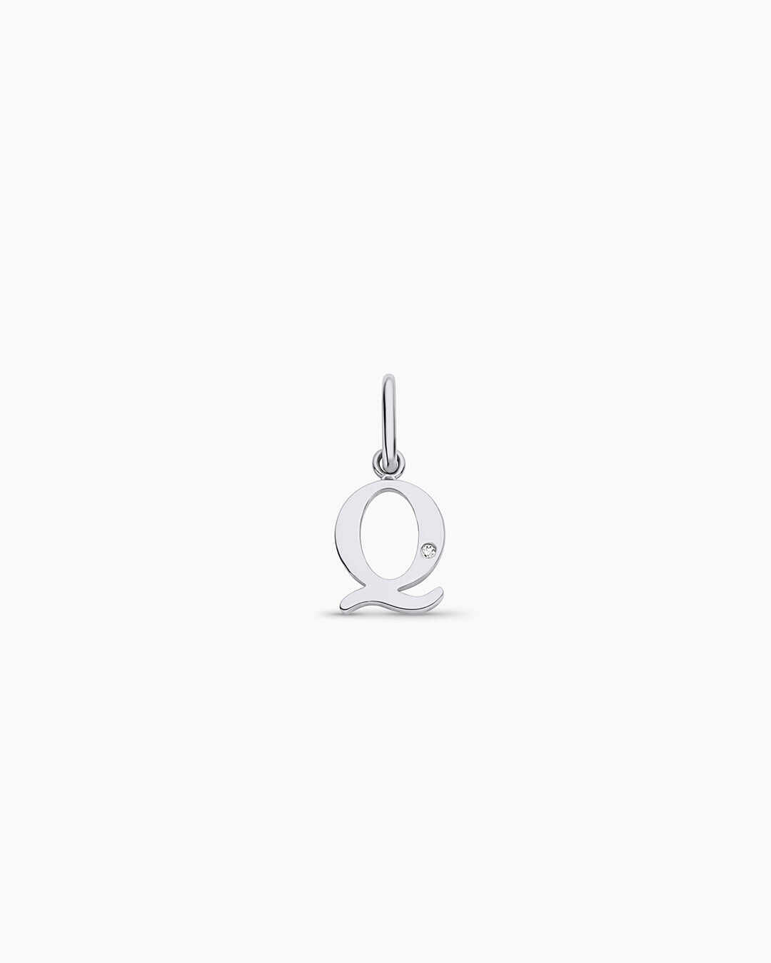Diamond Vintage Alphabet Charm