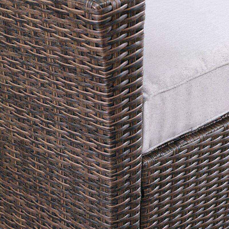 Emlee Wicker/Rattan 4 - Person Seating Group with Cushions