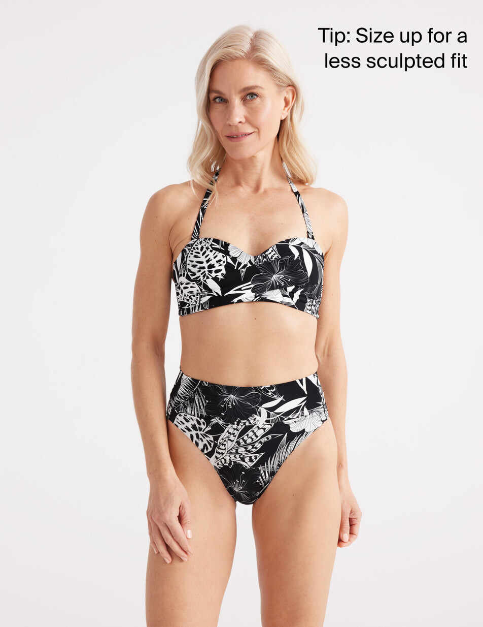 Sculpt High Rise High Cut Swim Bottom