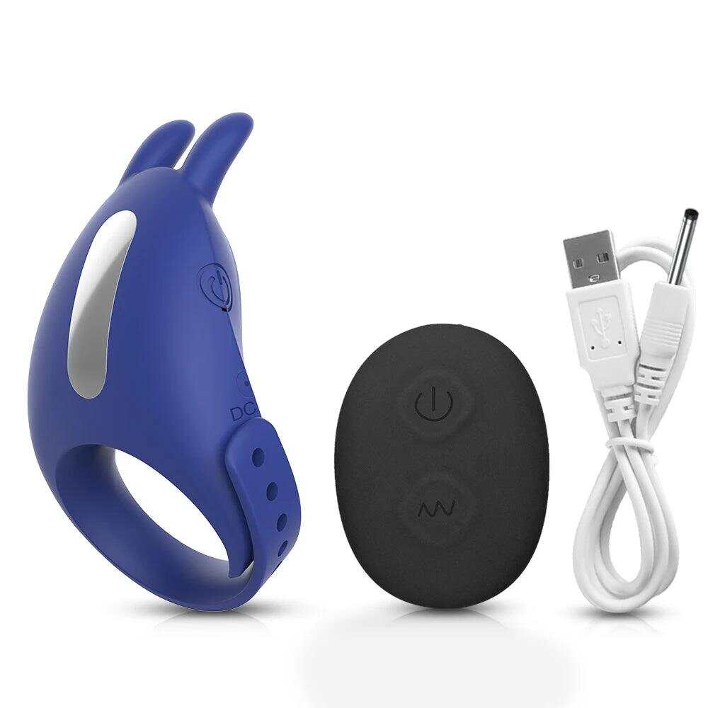 Adjustable Vibrating Cock Ring with Remote Control – Ejaculation Delay & Clitoris Stimulation