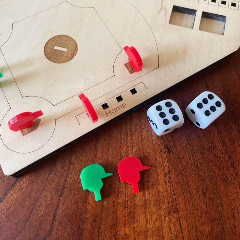Baseball Dice Game Board