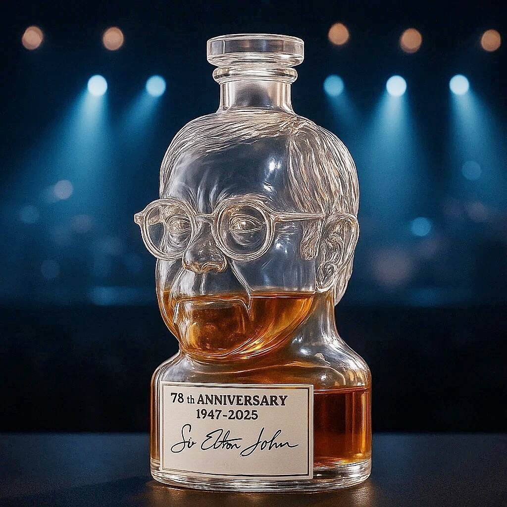 Sir Elton John 78th birthday Whisky Bottle