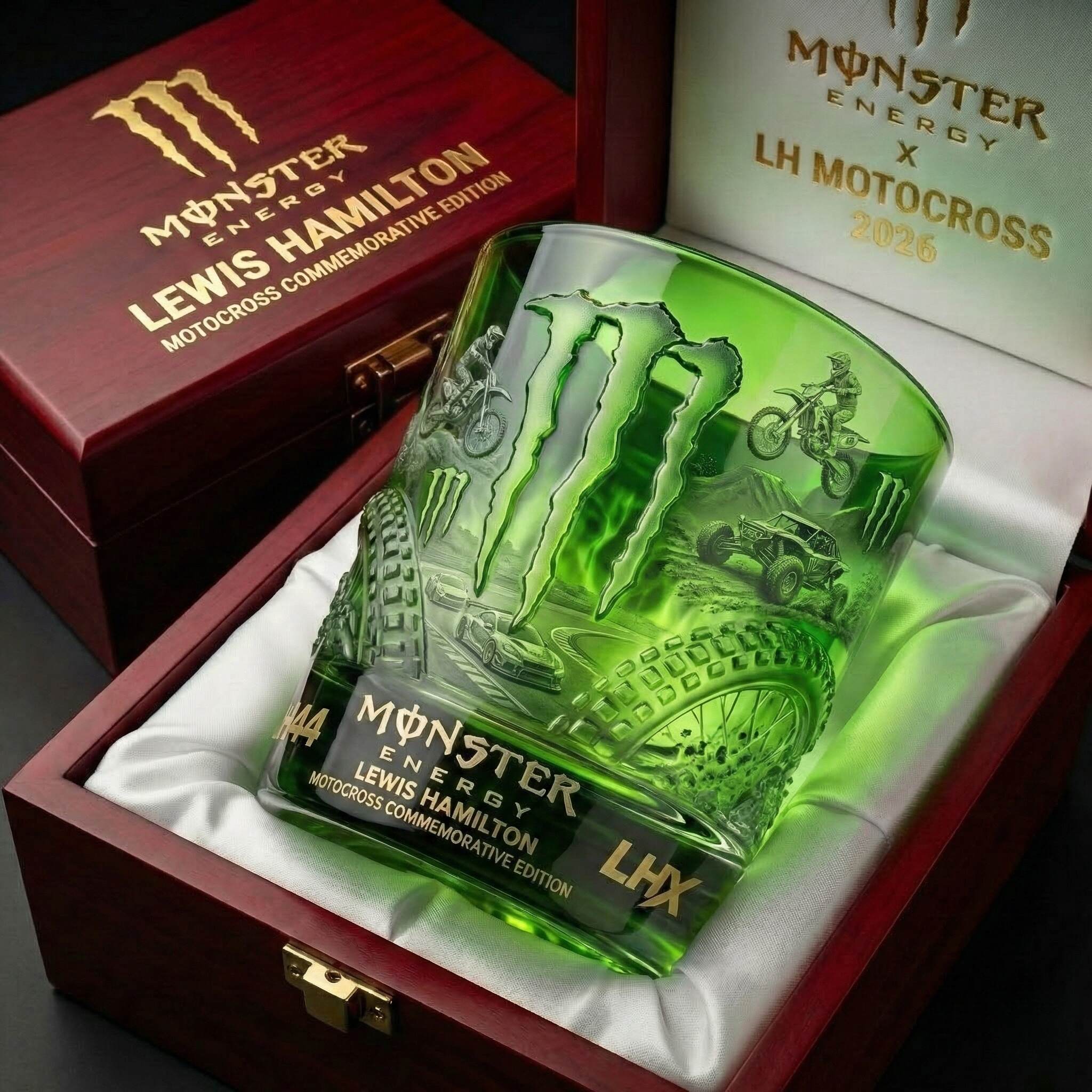 Monster × Hamilton “Full Throttle” Collector Glass