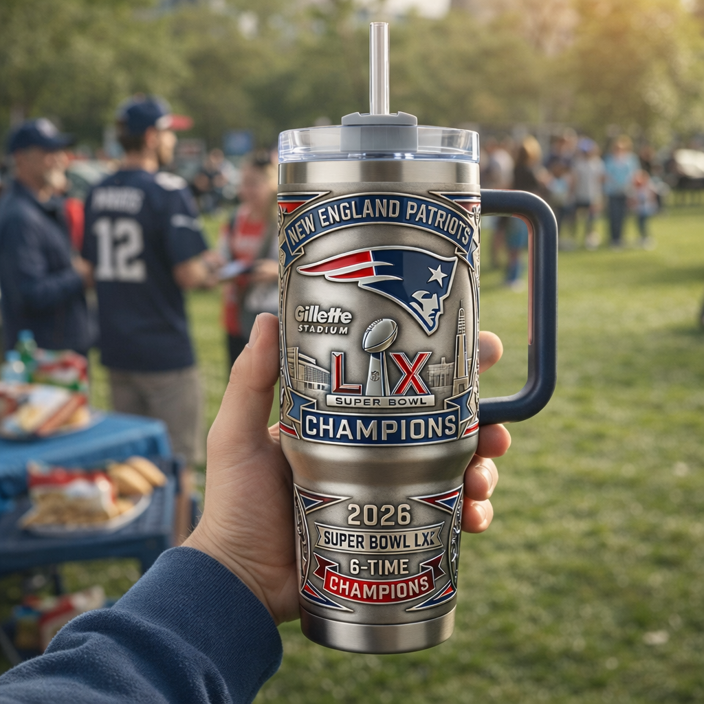 New England Patriots 2026 Super Bowl Championship Tumbler