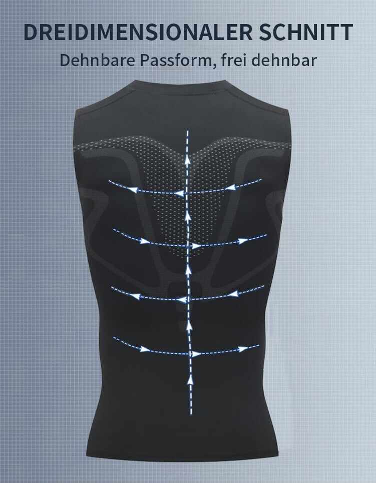Quick-drying body shaping ionic ice undershirt