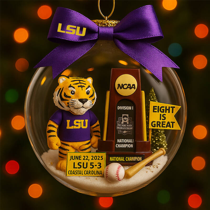 LSU 2025 NCAA National Champions Ornament