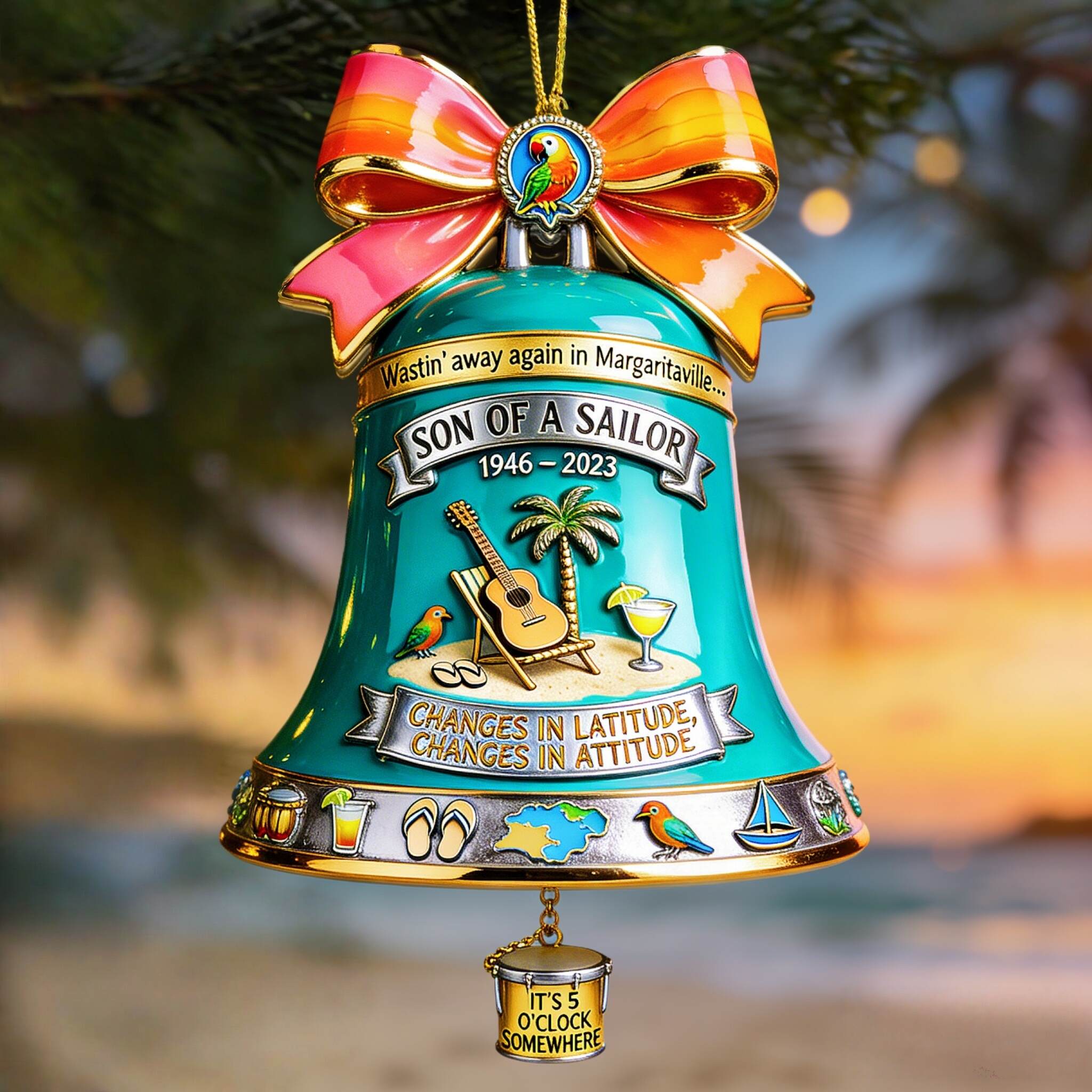 Jimmy 1946–2023 Memorial Bell Ornament
