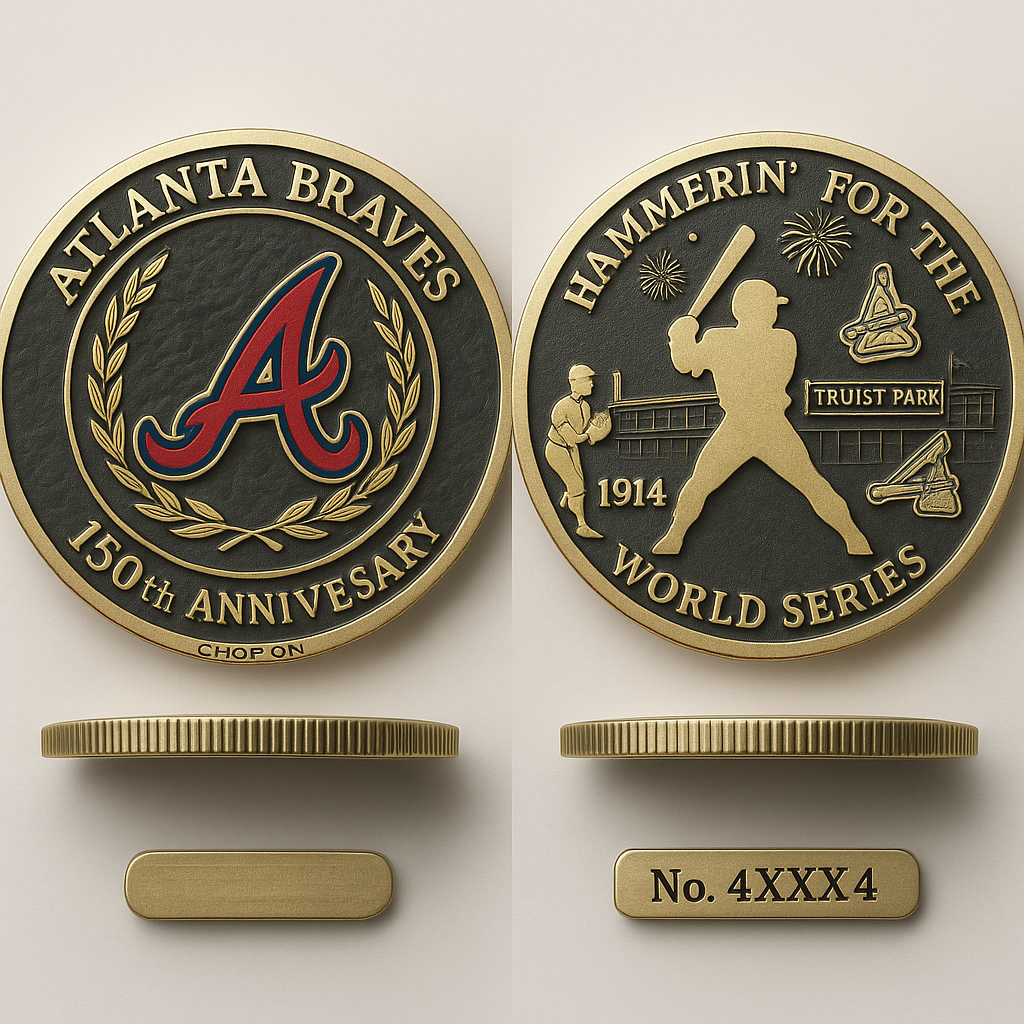 ⚾ Atlanta Braves 150th Anniversary Commemorative Coin – Collector’s Edition ⚾