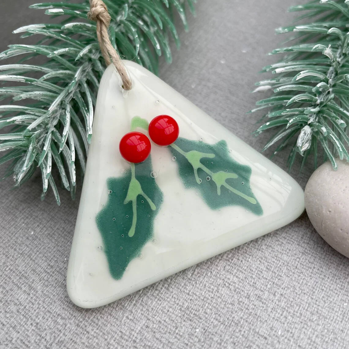 WINTER-Fused Glass Ornament Series