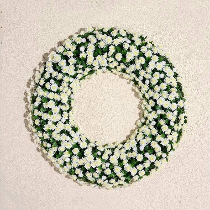 🏆Flash Sale⚡Artificial Faux Mum Wreath - UV Protected