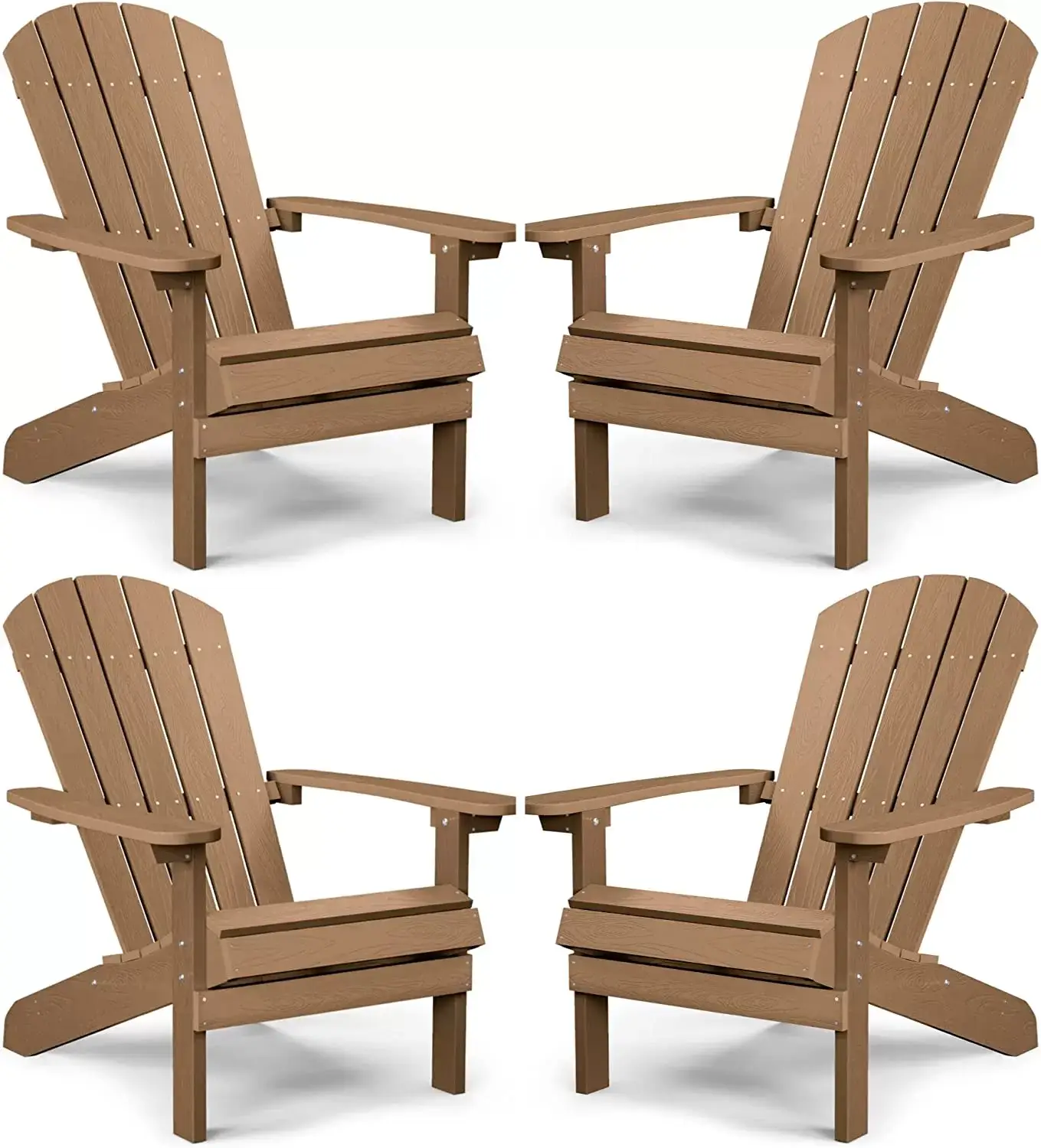 Adirondack Chair ,Patio Chairs 5 Steps Easy Installation,Widely Used in Outdoor, Fire Pit, Deck, Outside, Garden, Campfire Chairs