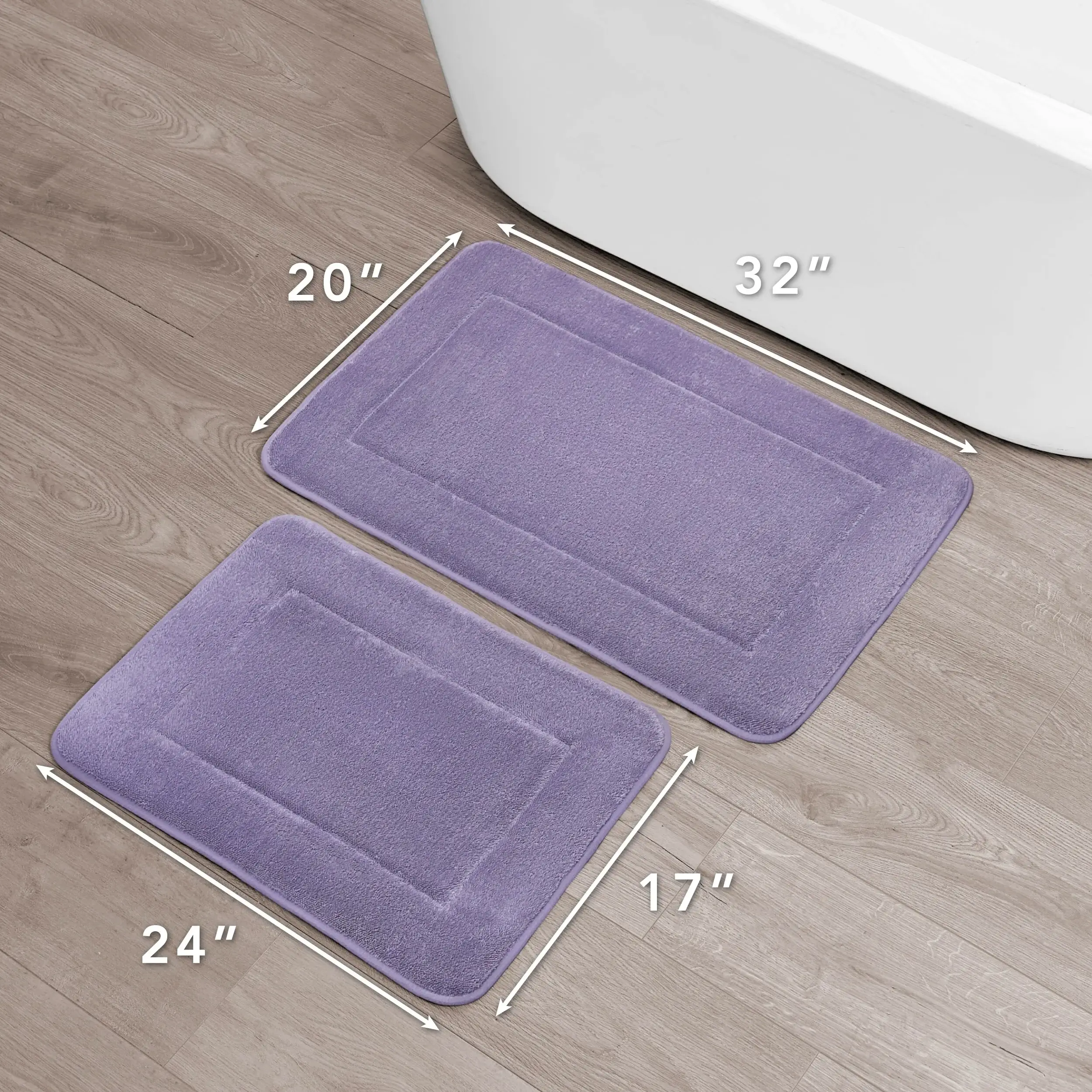Oliver Brown Terry Memory Foam Bath Mat