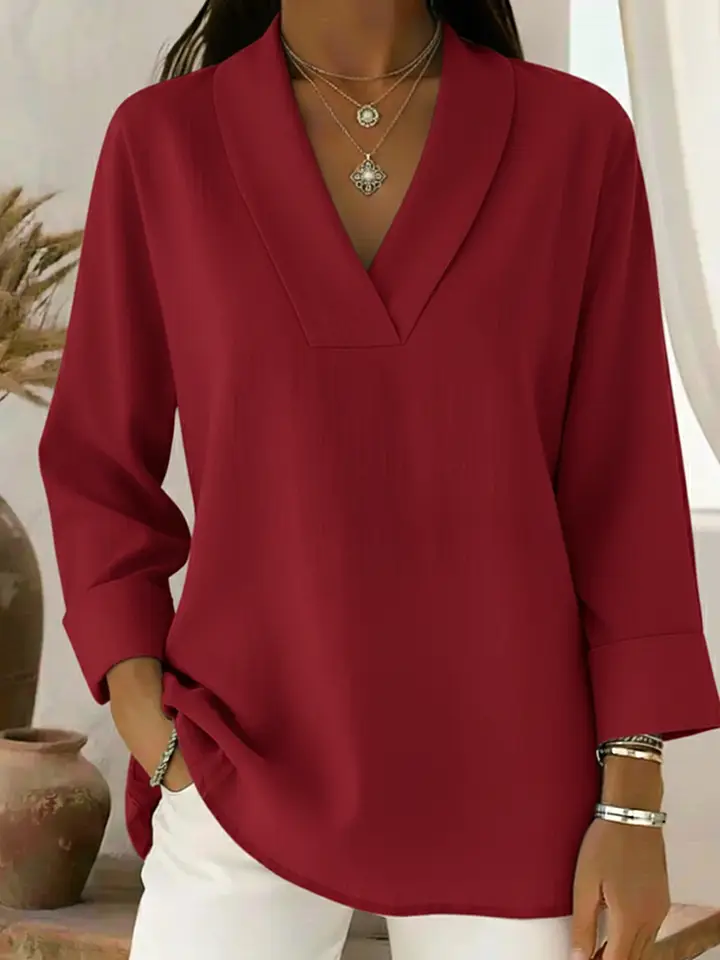 🔥Summer Arrivals🌟Vintage And Elegant Shawl Collar Linen Shirt