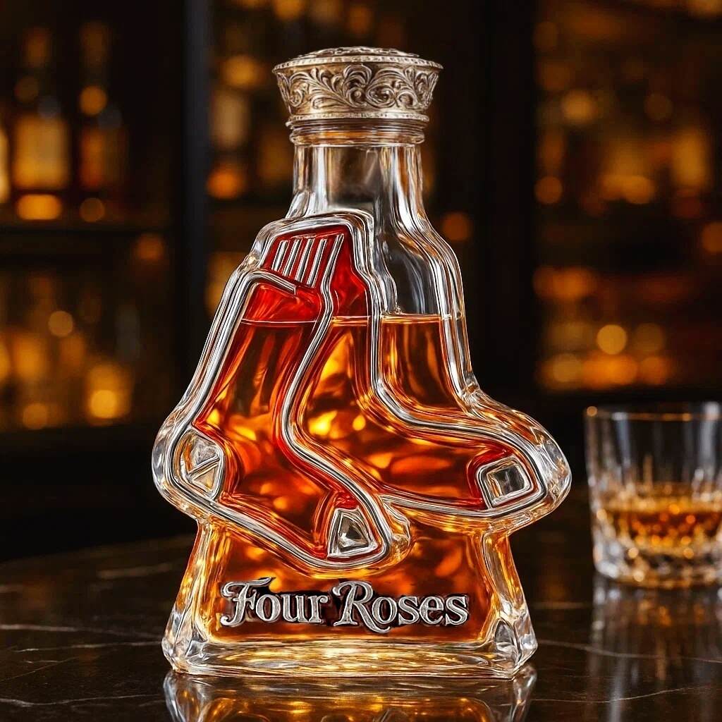 Boston Red Sox Whiskey Bottle