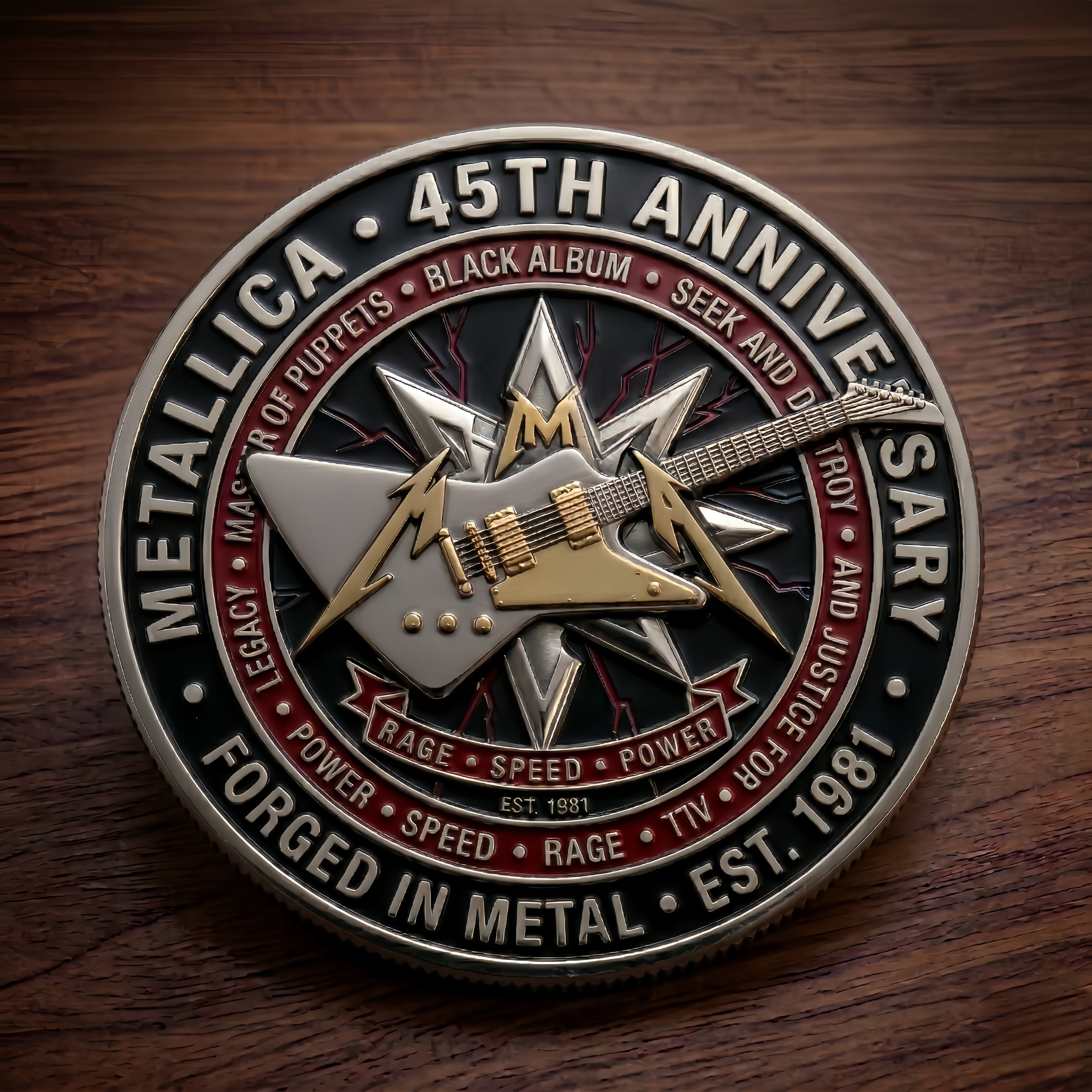Metal Legacy 45th Anniversary Coin