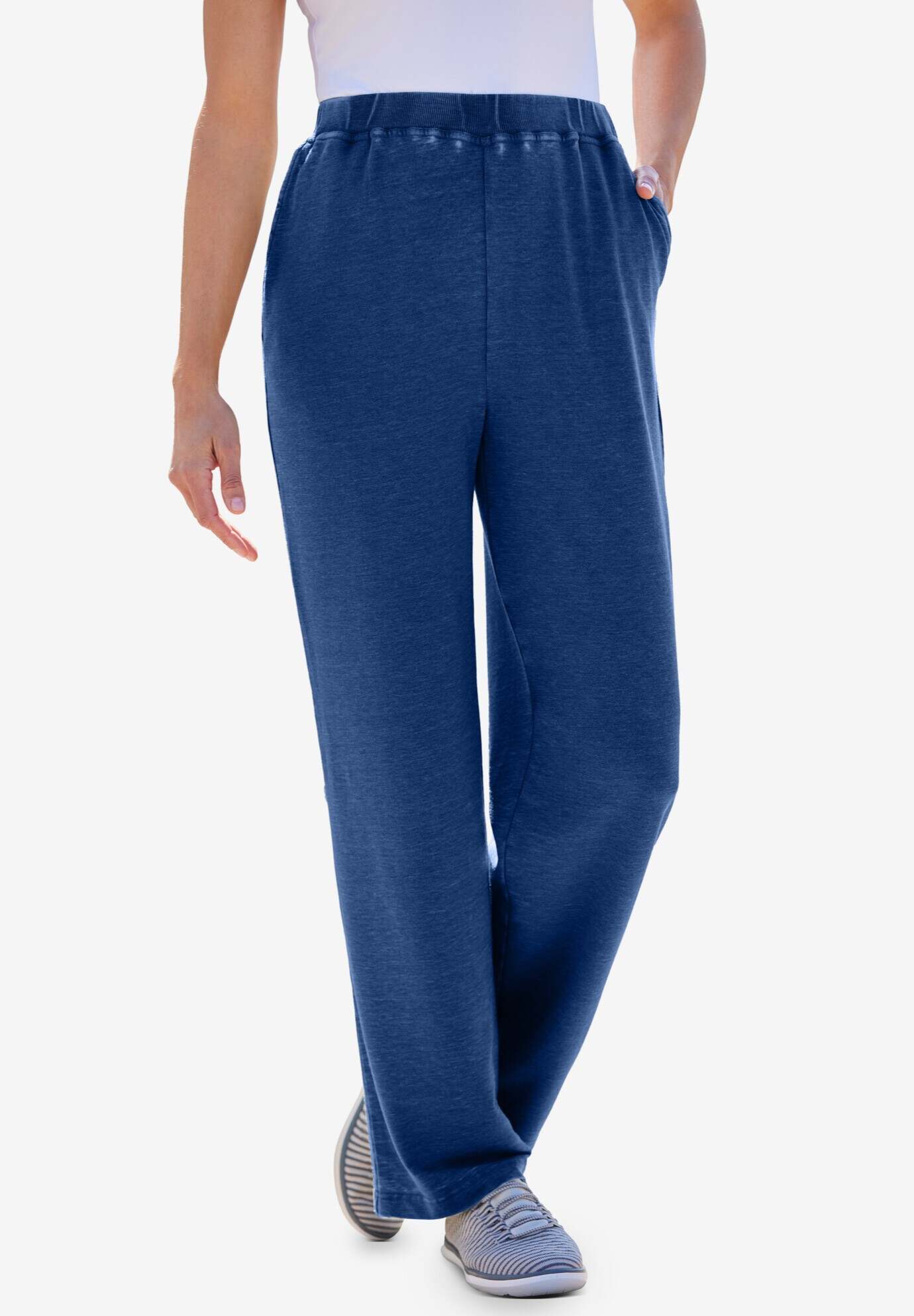 Cloud Bliss Wide-Leg French Terry Pant