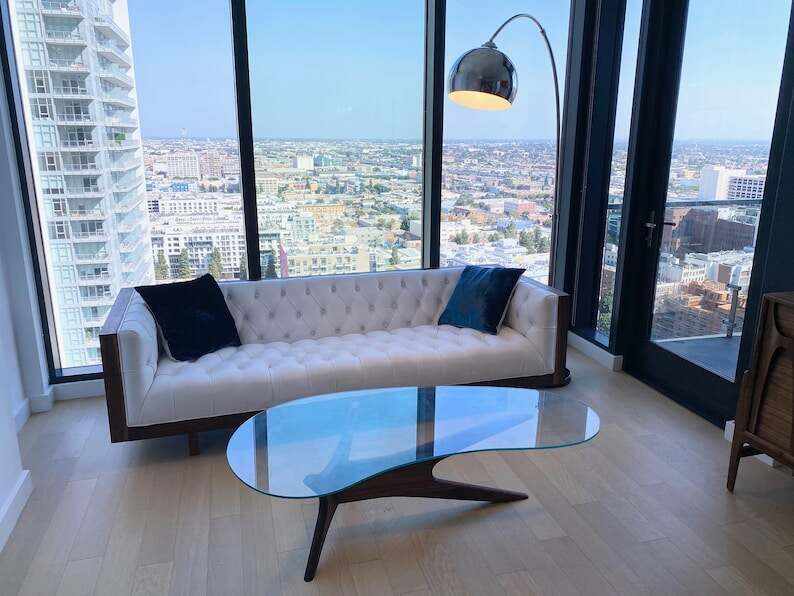 Mid Century Style Incased Sofa