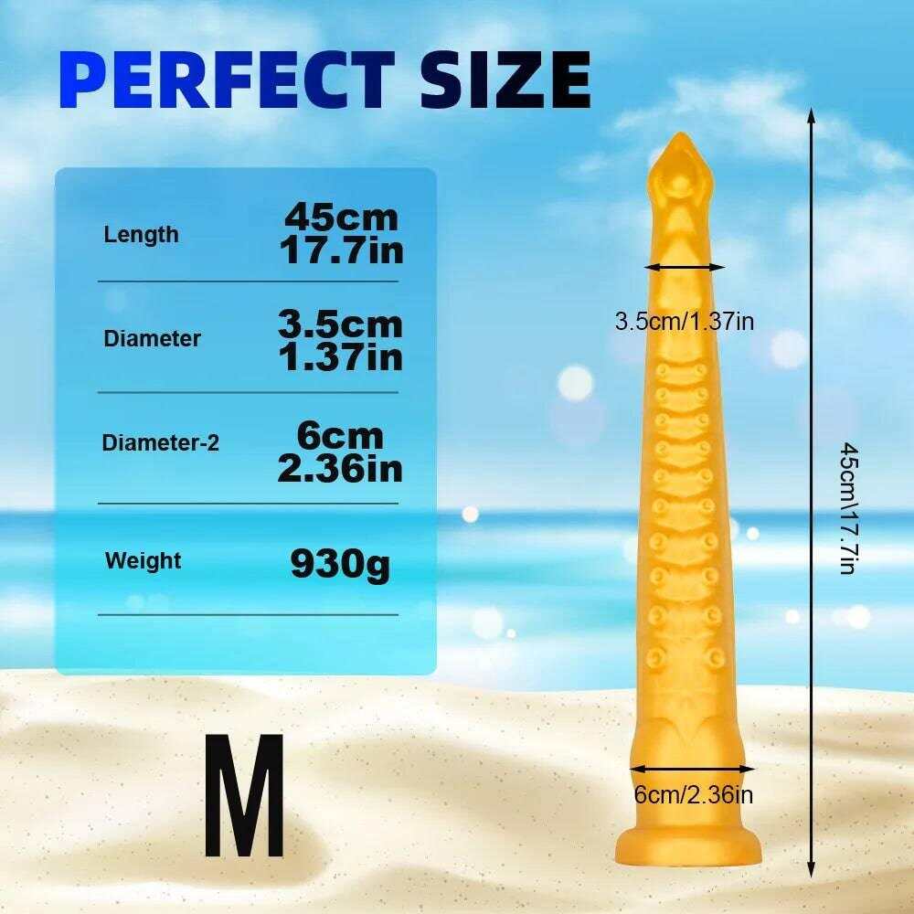 22-Inch Long Tentacle Anal Plug – Huge Liquid Silicone Butt Plug with Suction Cup