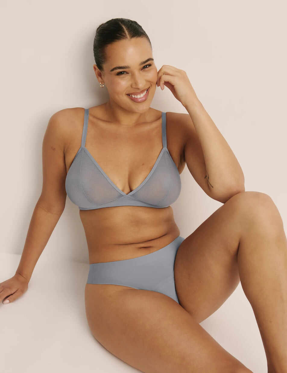Mesh Deep V Bra