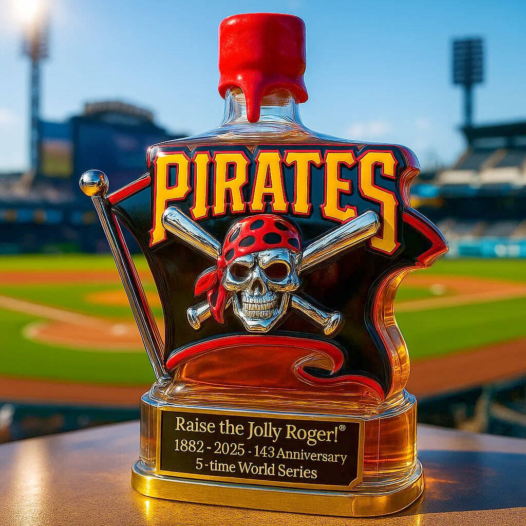Pittsburgh Pirates Limited Edition Whiskey Bottle