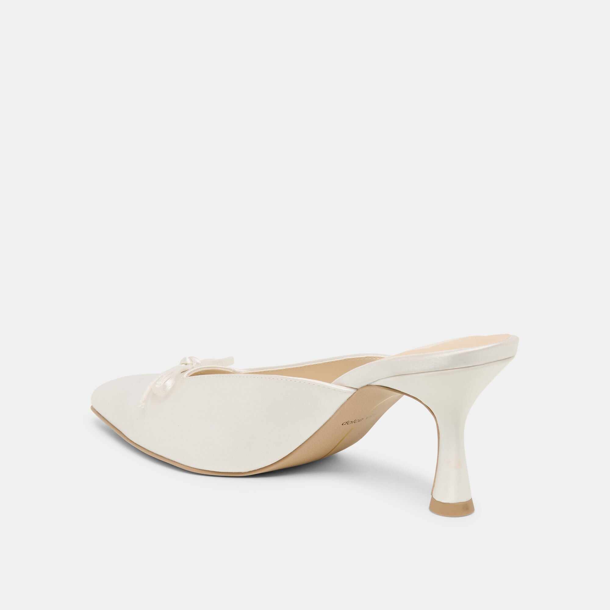 CLEO HIGH HEELS OFF WHITE SATIN