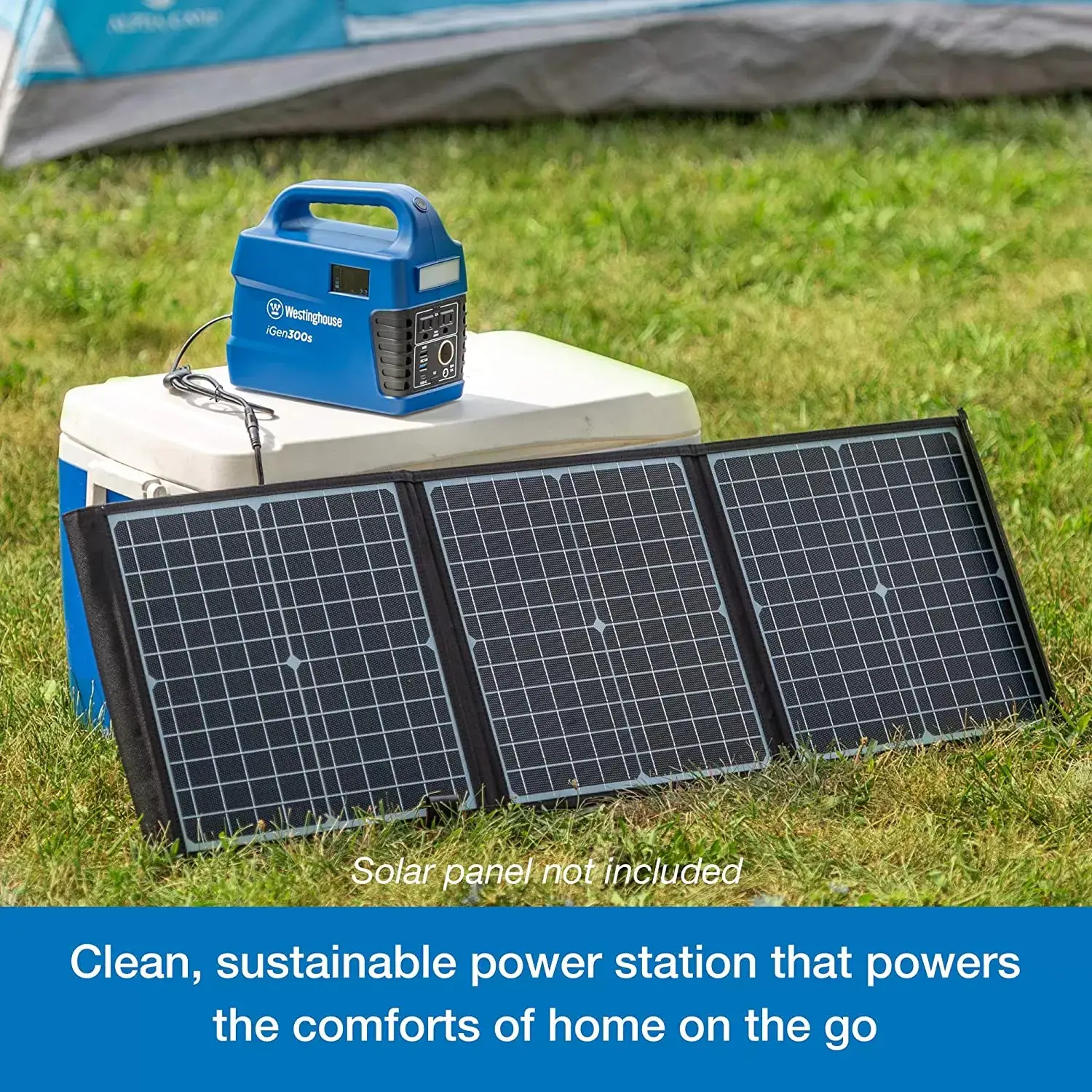 Westinghouse 155Wh 150 Peak Watt Portable Power Station and Solar Generator, Pure Sine Wave AC Outlet, Backup Lithium Battery for Camping, Home, Travel, Indoor/Outdoor Use (Solar Panel Not Included)