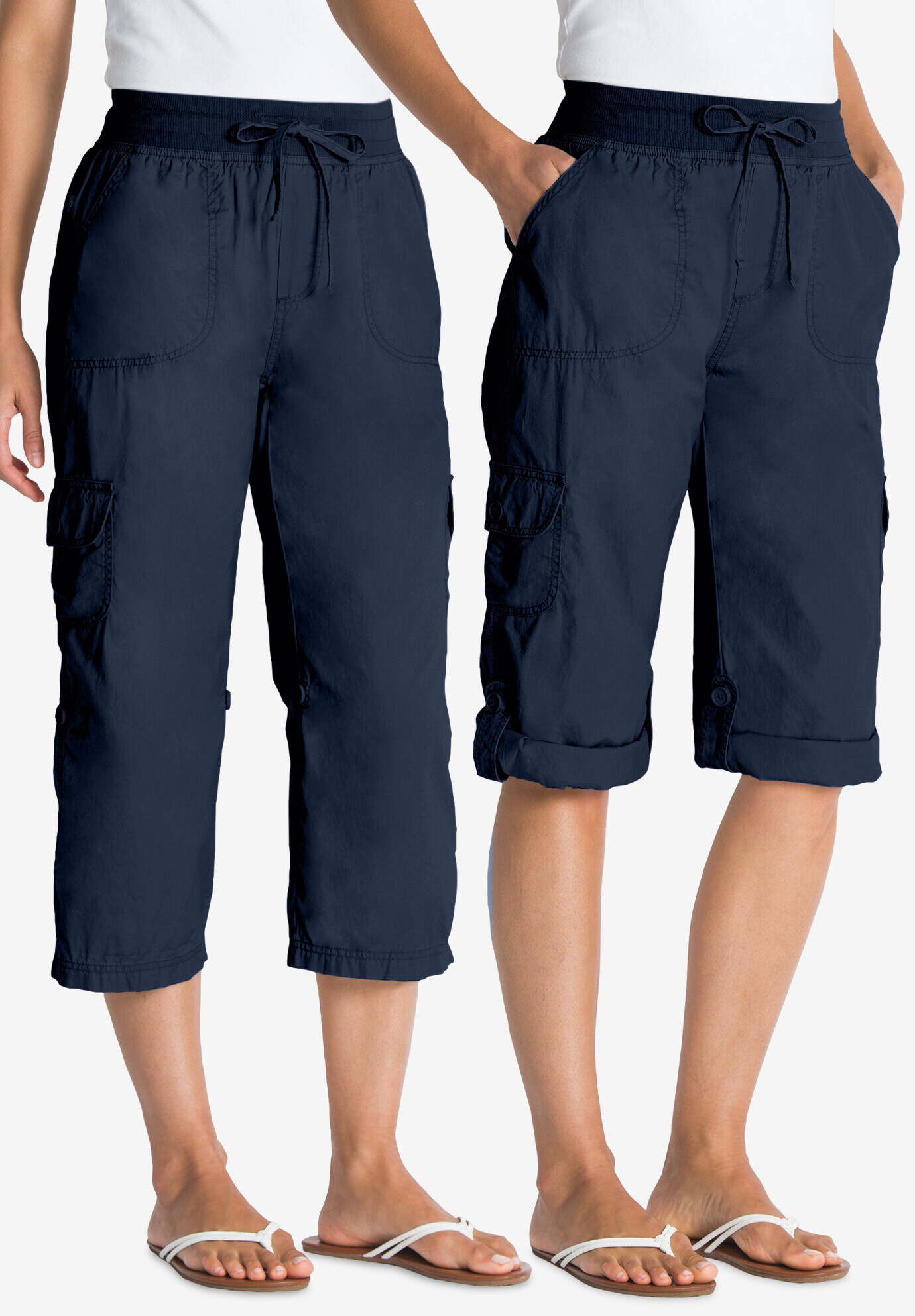 Convertible Length Cargo Capri Pant
