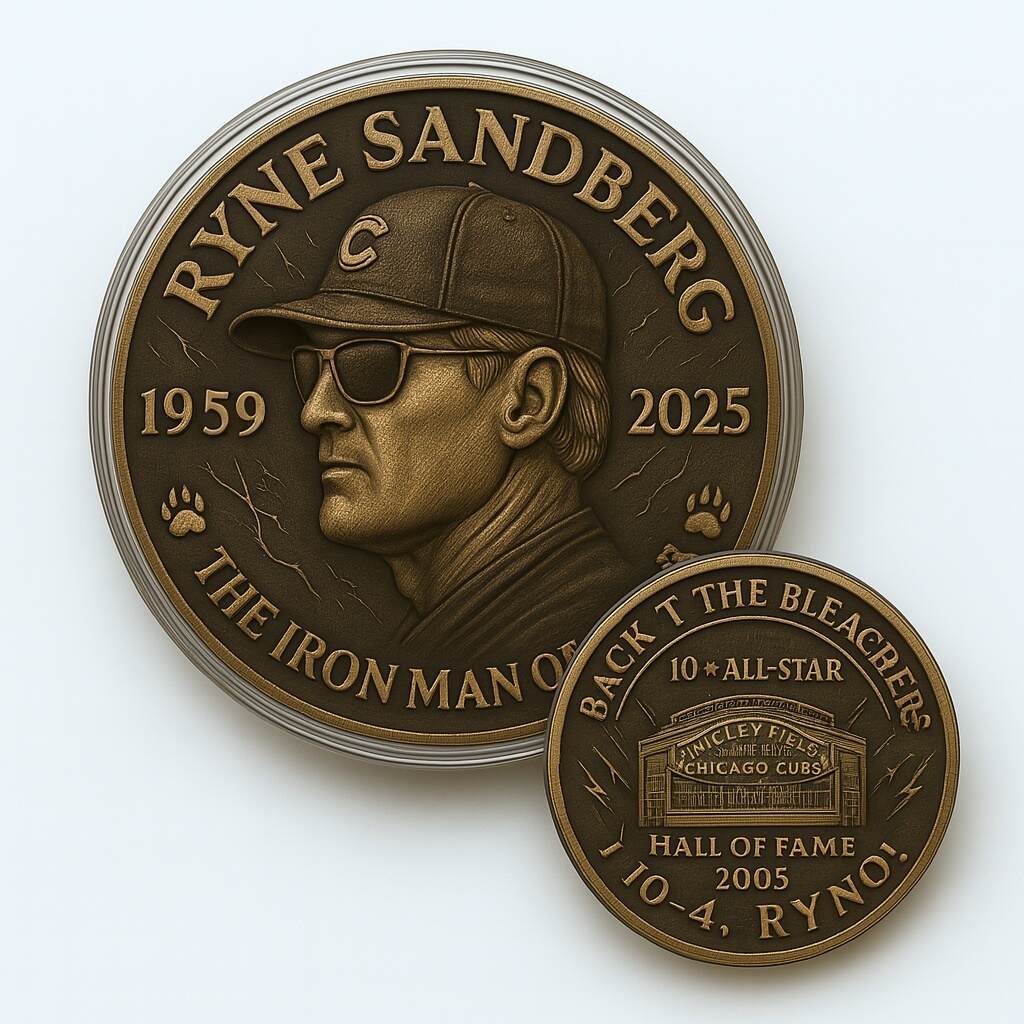 Ryne Sandberg Bronze Tribute Coin