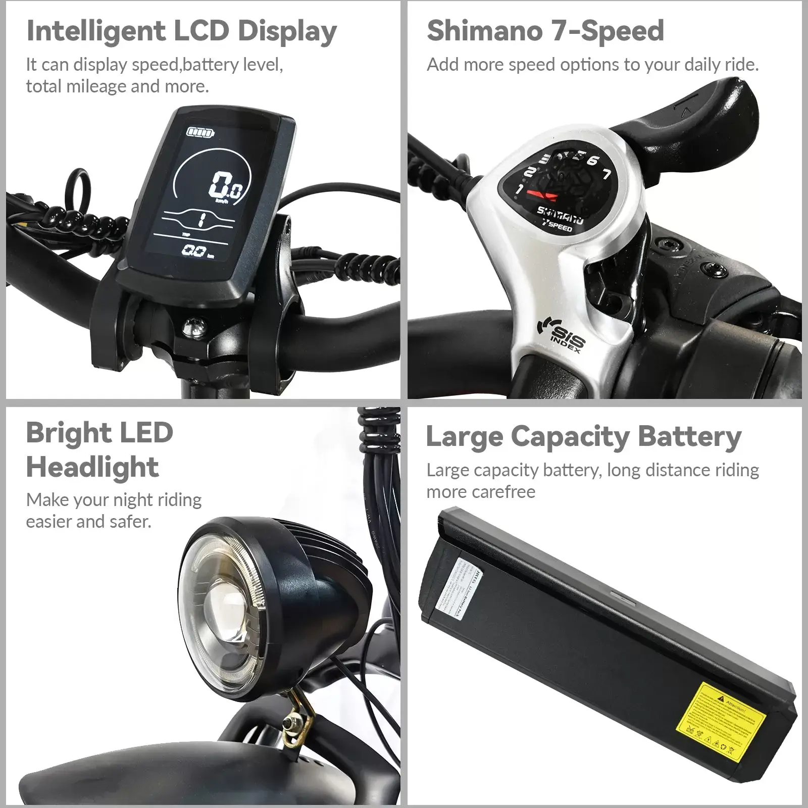 E-bike DP2003 King Kong Snow Electric Vehicle 48V12AH 500W High performance motor