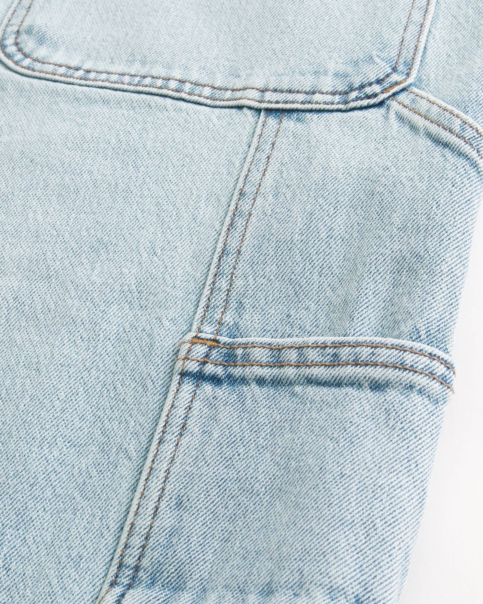 Railroad Stripe Baggy Painter Jeans