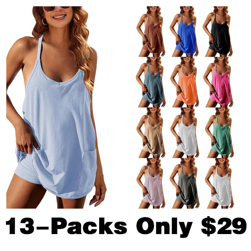 💝Last Day Promotion⚡Women's Womens Athletic Sleeveless Mini Dress
