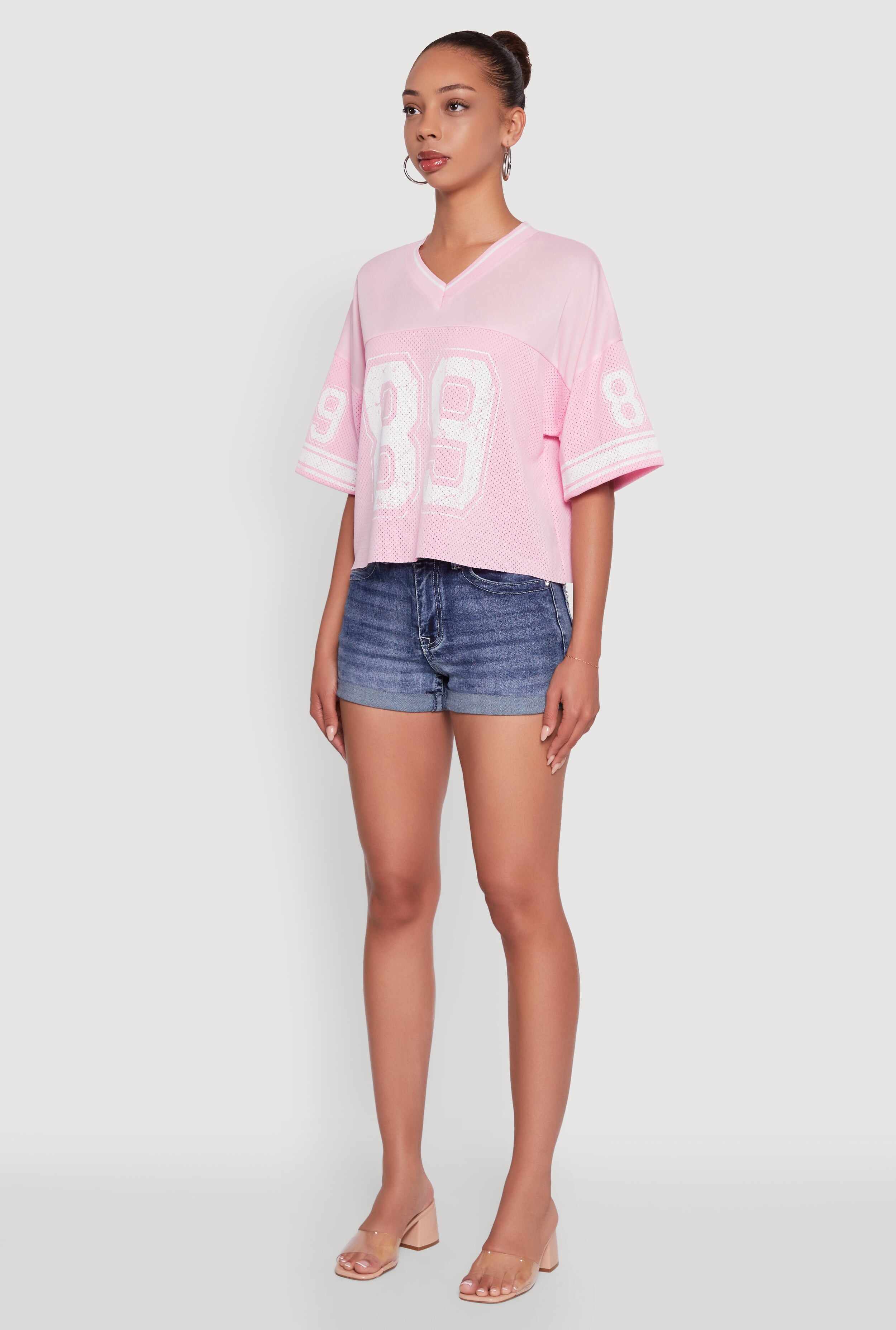 89 Graphic Boxy Football Jersey