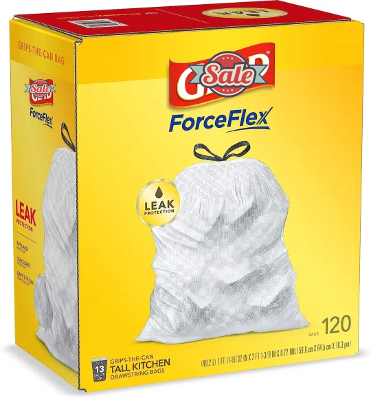 Protection Series Force Flex Drawstring Fresh Clean Odor Shield 13 Gallon 1/110ct