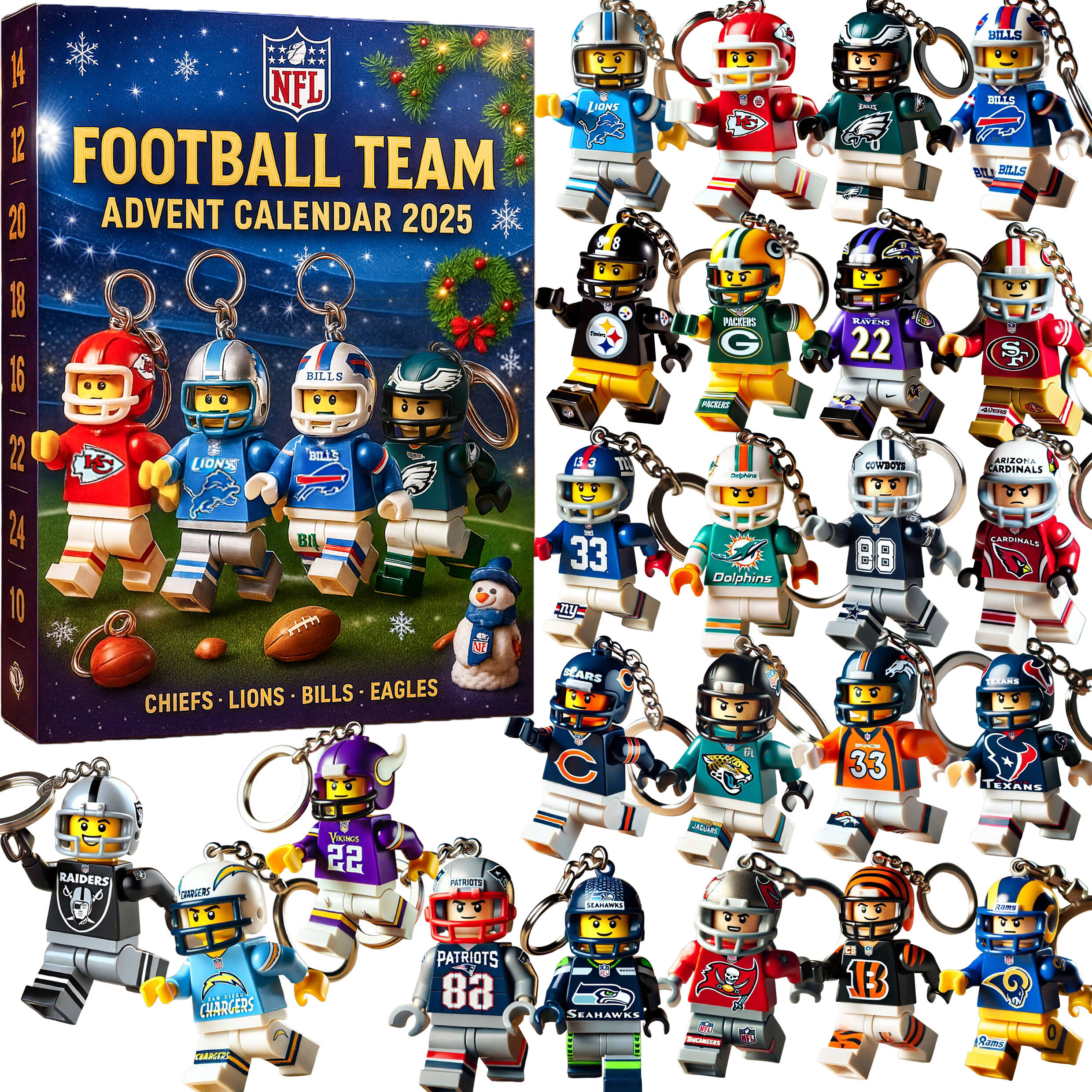 NFL Football Team Advent Calendar 2025
