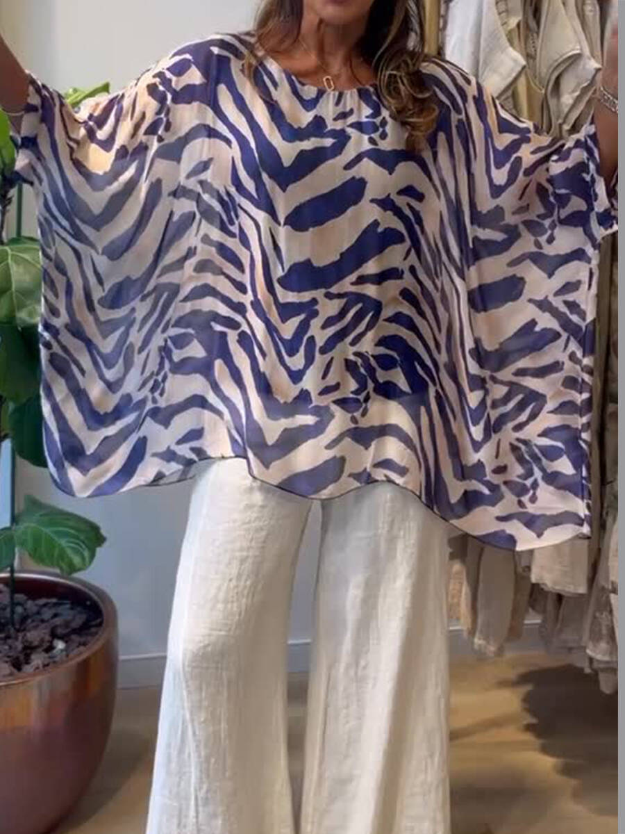 🔥Summer Arrivals🌟Loose-fitting Casual Printed Top