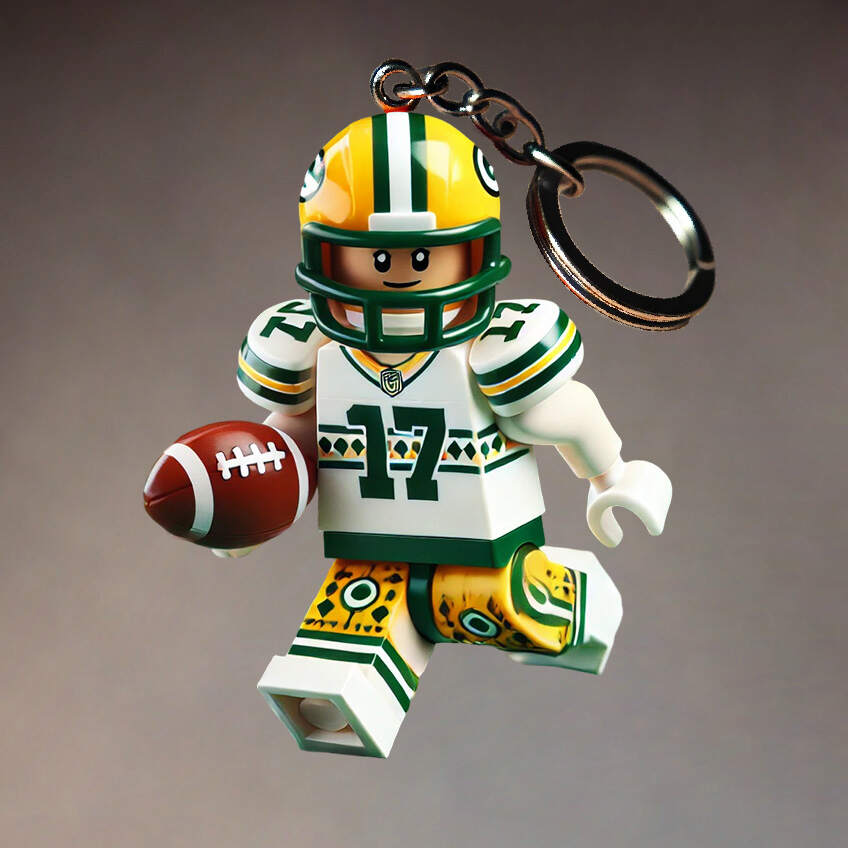 Football Team Building Set Kit Keychain