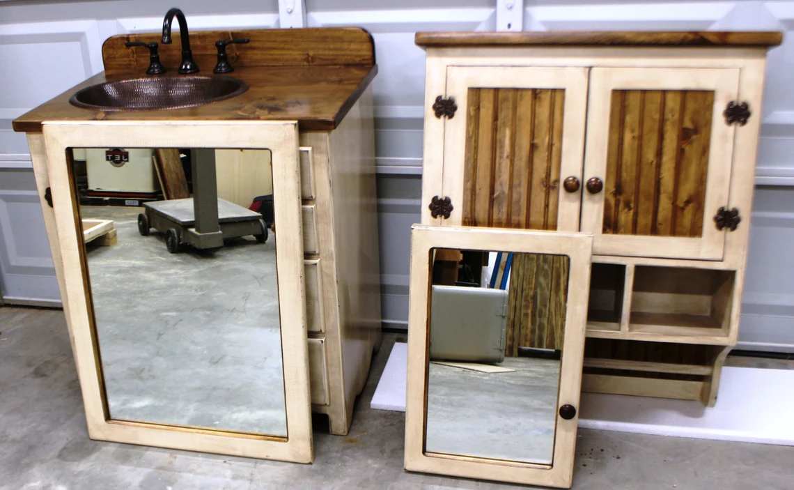 Rustic Farmhouse Vanity - 32